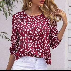 Shein patterned blouse